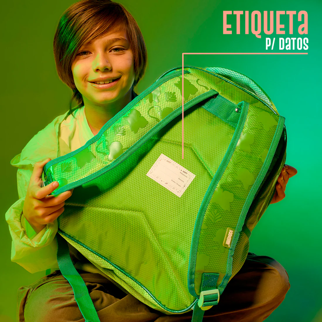 Mochila Escolar de Pokémon Tipo Planta Edición 06