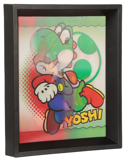 Poster 3D Lenticular Nintendo de Super Mario y Yoshi