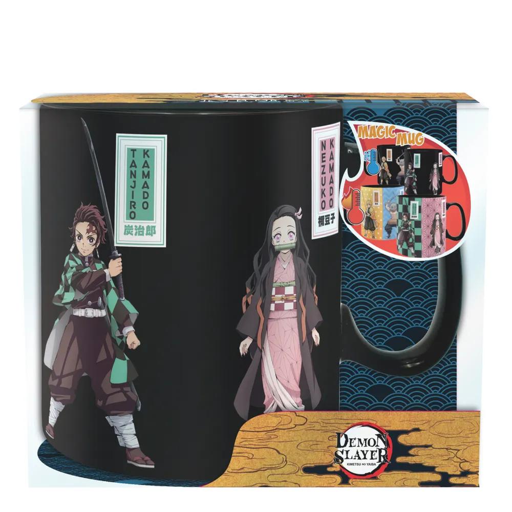 Taza Termocromatica: Demon Slayer Nezuko, Tanjiro, Inosuke y Zenitsu