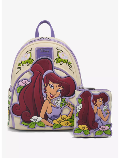 Mini Mochila Loungefly Disney Hercules Megara Floral