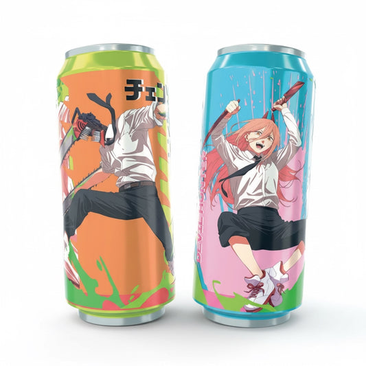 Set Termos Dual - Power y Chainsaw Man