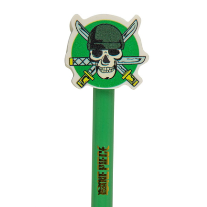 Lápiz con goma de borrar Zoro One Piece