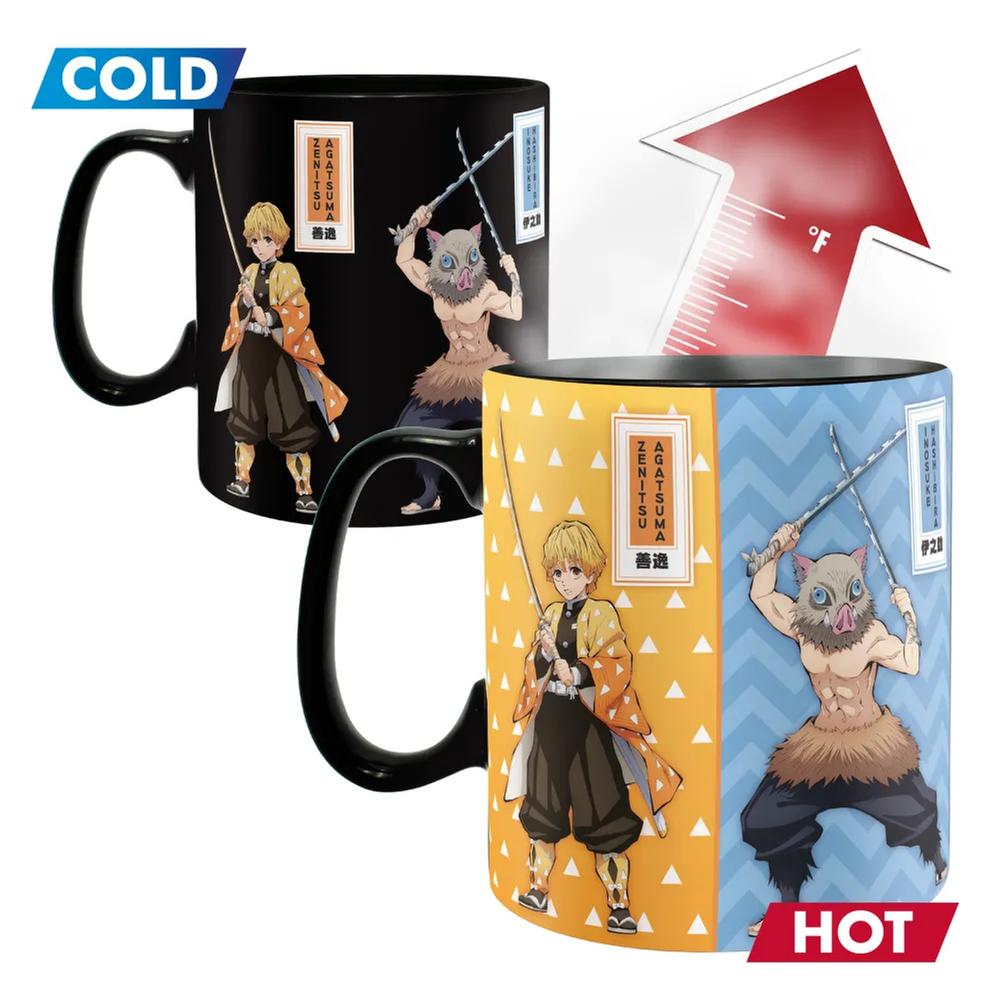 Taza Termocromatica: Demon Slayer Nezuko, Tanjiro, Inosuke y Zenitsu