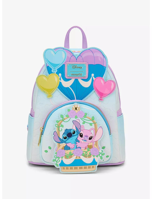 Mini mochila Loungefly Disney Lilo & Stitch- Angel en Globo Aerostático