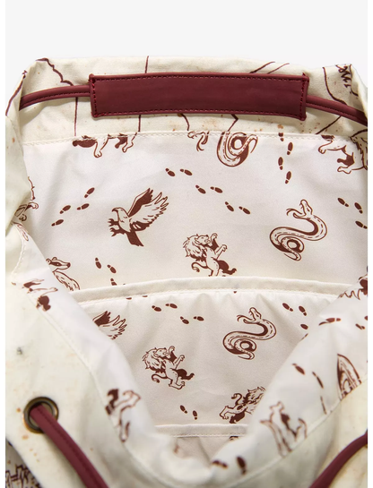 Mochila Harry Potter de  El Mapa Merodeador  con Luz UV Activado