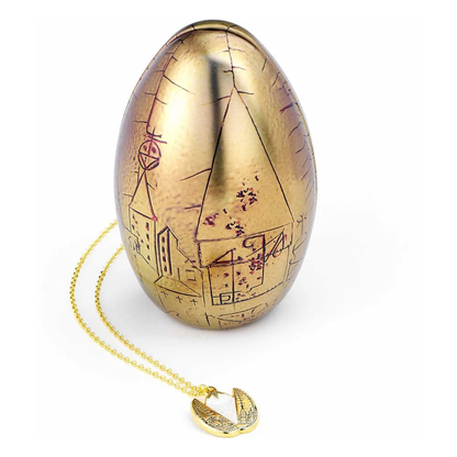 Collar de Harry Potter Huevo Dorado con Caja de Regalo