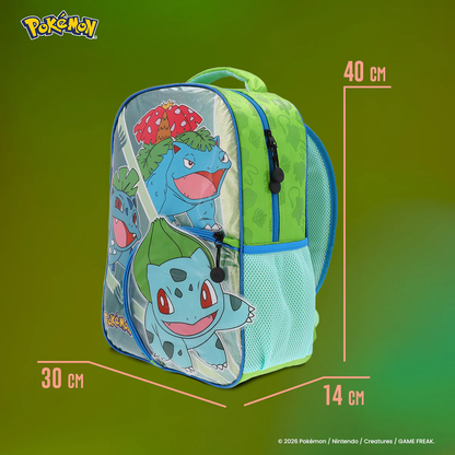 Mochila Escolar de Pokémon Tipo Planta Edición 06
