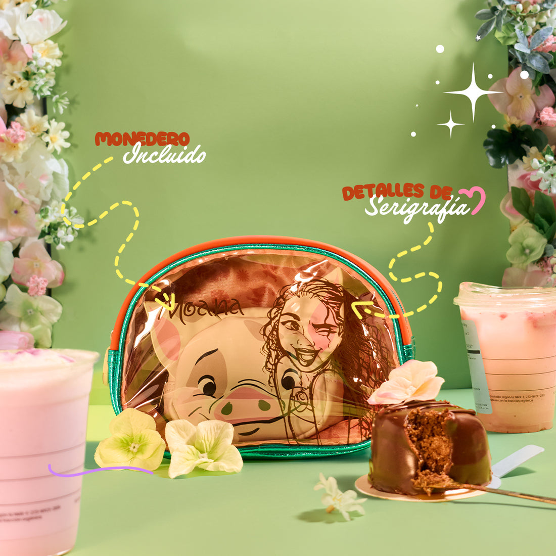 Estuchera Princesas de Moana y Pua