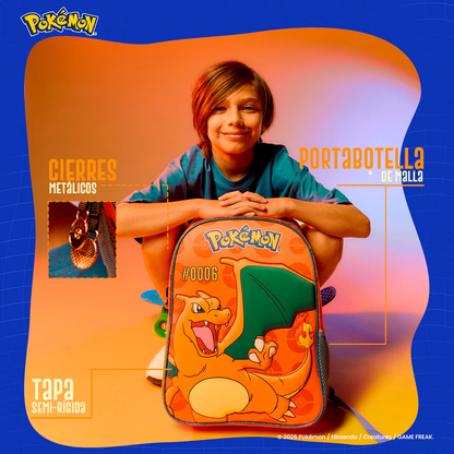 Set Escolar Mochila, Lonchera y Estuchera de Pokémon Charizard #0004 Edición