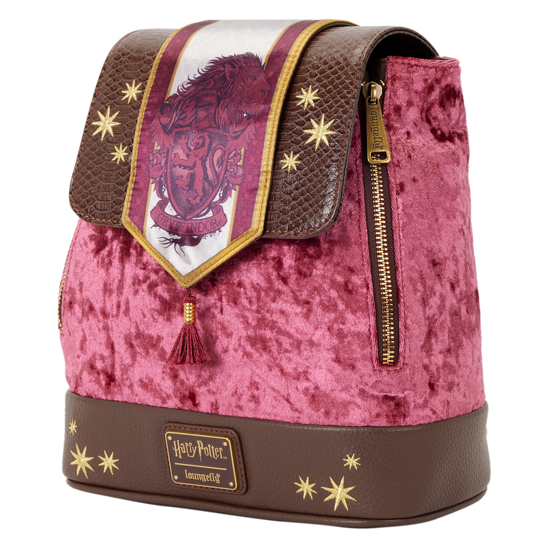 Mini Mochila De Terciopelo Gryffindor Harry Potter