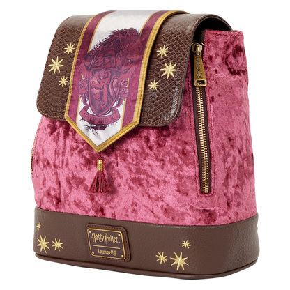Mini Mochila De Terciopelo Gryffindor Harry Potter