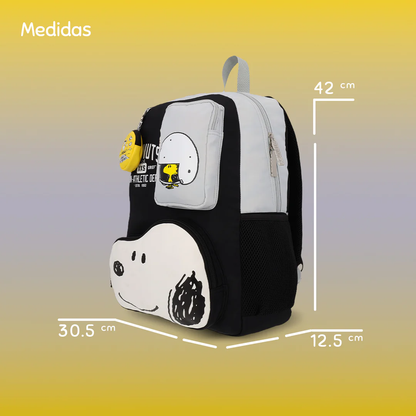 Mochila Peanuts Urban Snoopy & Woodstock Non-athletic Dept Negro