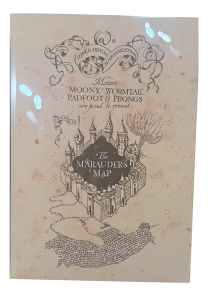 Libreta Harry Potter de Mapa Merodeador con Luz