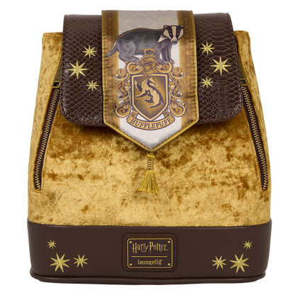 Mini Mochila Loungefly De Terciopelo Harry Potter Hufflepuff