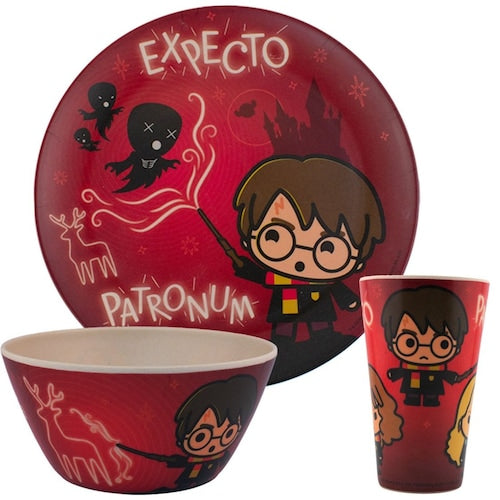 Vajilla de Bambú de 12 Piezas de Harry Potter