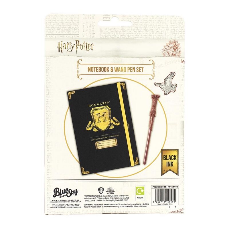 Set Cuaderno Y Bolígrafo Harry Potter Hogwarts