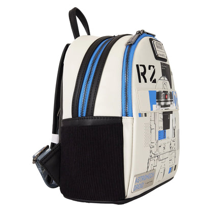 Mini Mochila Loungefly Star Wars: El poder de la Fuerza: R2-D2