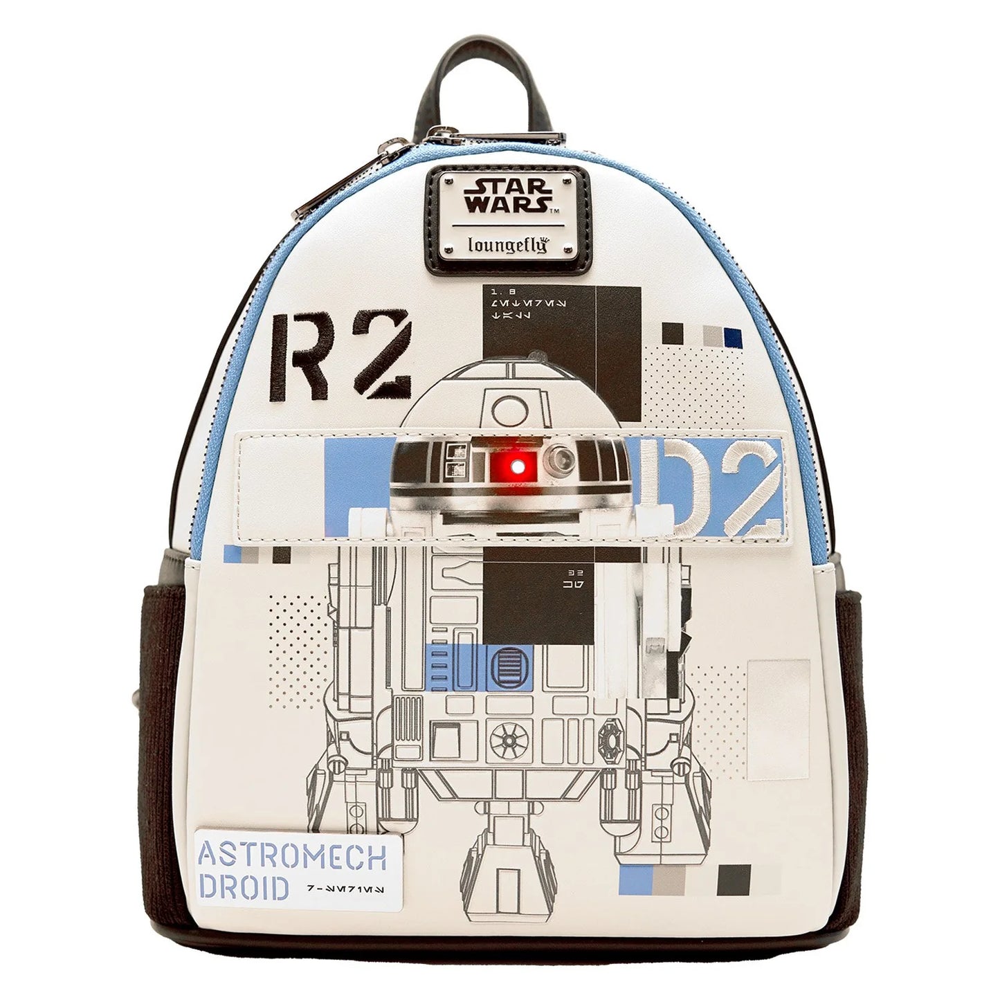 Mini Mochila Loungefly Star Wars: El poder de la Fuerza: R2-D2