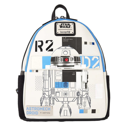 Mini Mochila Loungefly Star Wars: El poder de la Fuerza: R2-D2