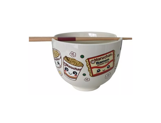 Bowl de Ramen de Maruchan con Palillos