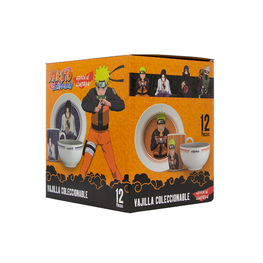 Vajilla Naruto Shippuden 12 Piezas Edicion Limitada - Modelo 1