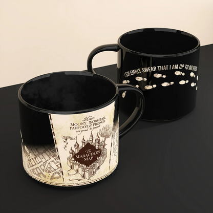 Taza Termocromática Harry Potter - Mapa del Merodeador