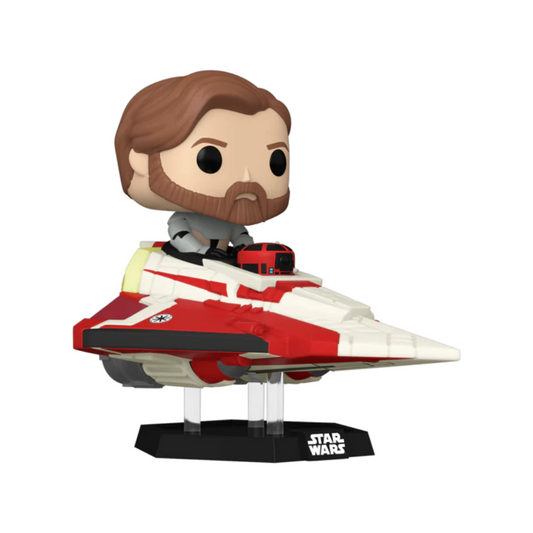 Funko Pop! Rides Star Wars: Obi Wan Kenobi in Delta-7 Jedi Starfighter #641