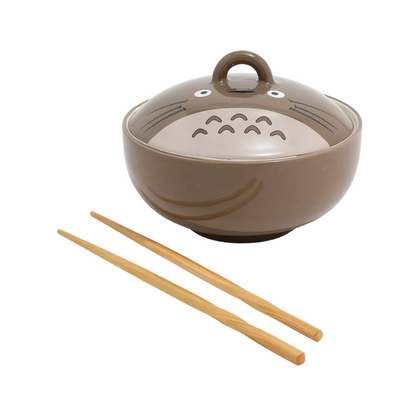 Bowl De Ramen Studio Ghibli - Mi vecino Totoro Con Tapa Y Palillos