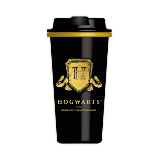 Vaso De Viaje Negro Harry Potter - Hogwarts