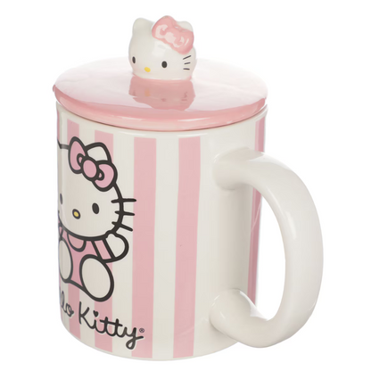 Taza Con Tapa Sanrio - Hello Kitty