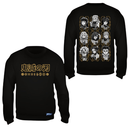 Sudadera Nueve Hashira - Demon Slayer