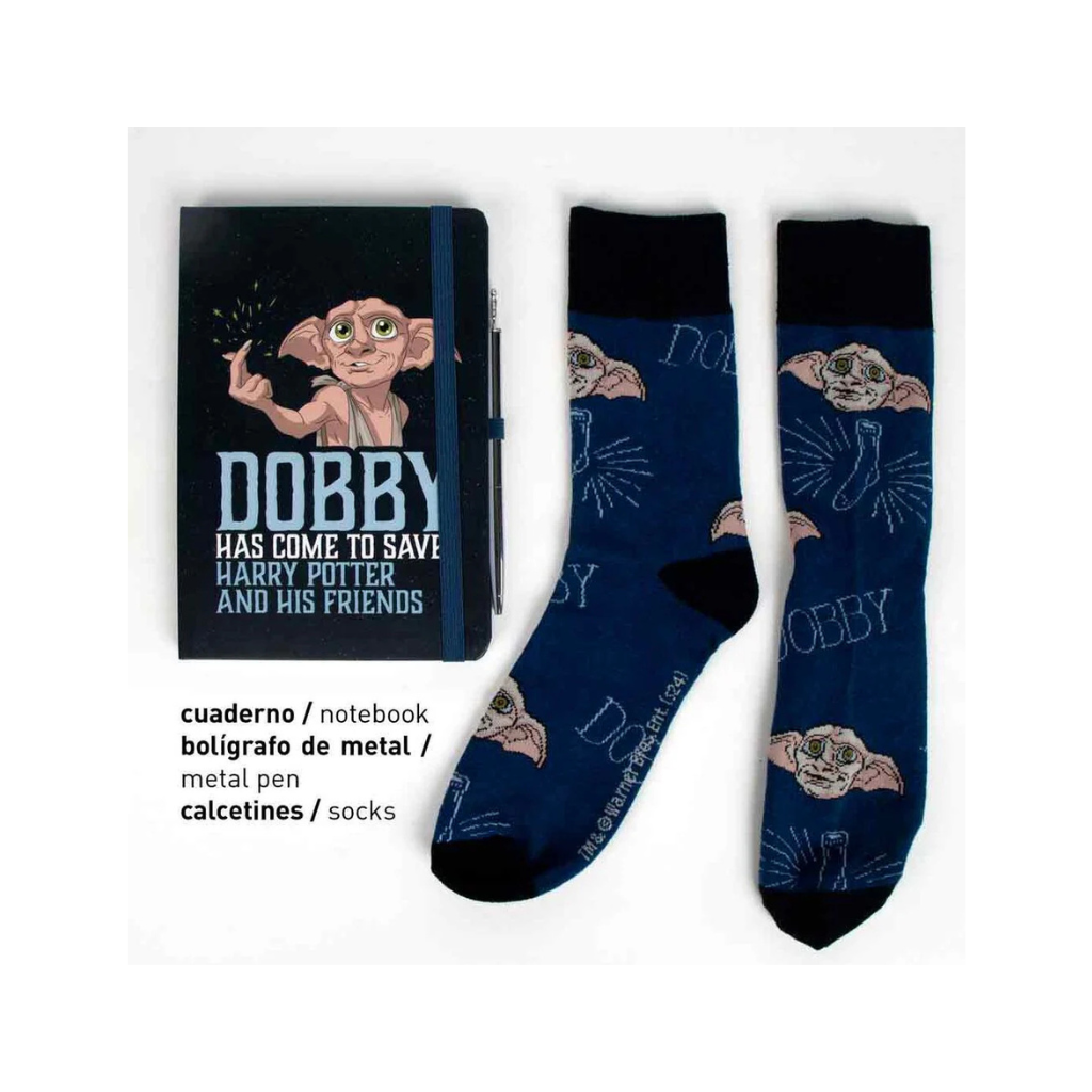 Set De Regalo Calcetines Y Cuaderno Harry Potter - Dobby