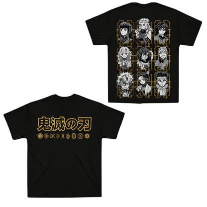 Playera Nueve Hashira - Demon Slayer