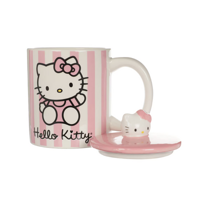 Taza Con Tapa Sanrio - Hello Kitty