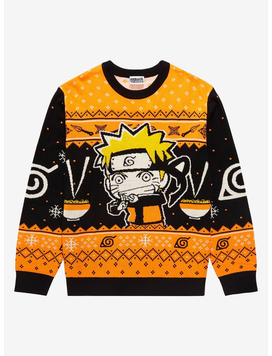 Ugly Sweater Naruto Shippuden Chibi Naruto Ramen